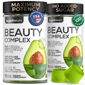 Biotin and Collagen Peptide Gummies for Hair Growth Skin and Nails 12000 Mcg Biotin Chewables with Keratin Max Strength Beauty Gummies for Women Biotin and Collagen Peptide Gummies for Hair Growth Skin and Nails 12000 Mcg Biotin Chewables with Keratin Max Strength Beauty Gummies for Women